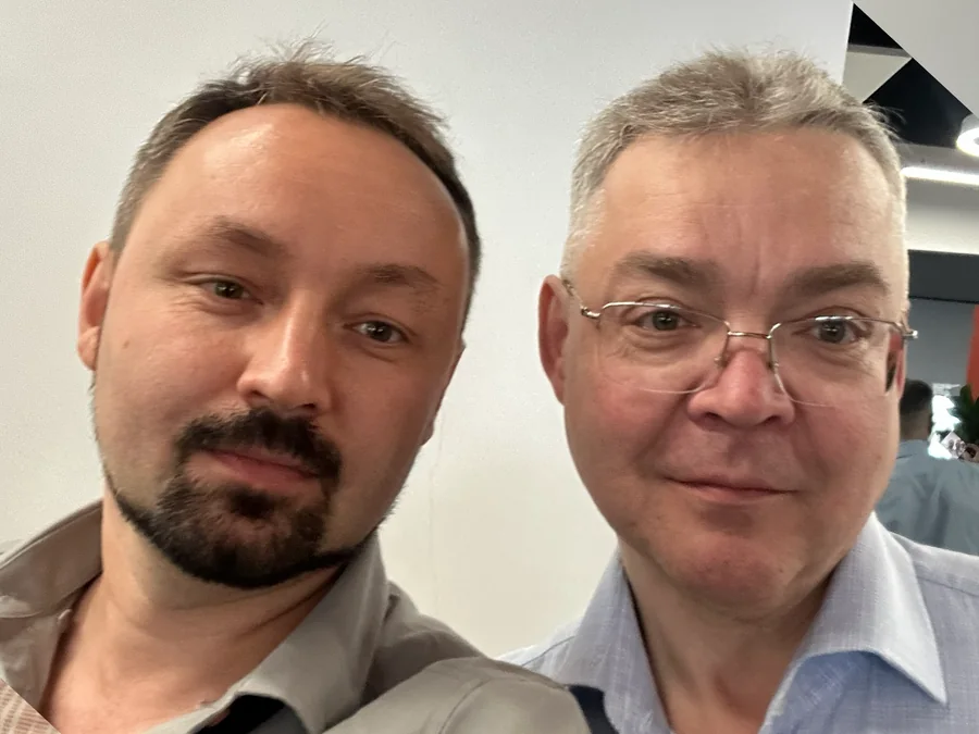 Руслан Громов с Губернатором Ставропольского края Владимиром Владимировым
